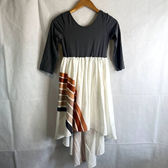 Oopsie Daisy NWT Hi Low Rainbow Swirl Boho Dress Girls Size 10 - Picture 15 of 15